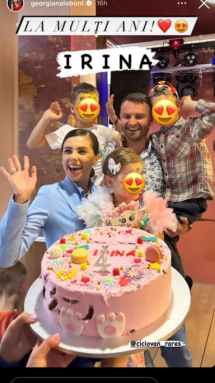 Zi de mare sărbătoare în familia Georgianei Lobonț. Fetița artistei a împlinit 4 ani: "Mă bucur că ne-ai..." / FOTO