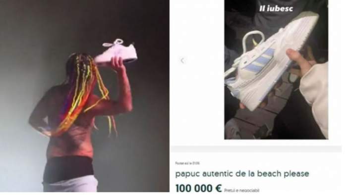 Cu cât se vinde adidasul lui 6ix9ine, aruncat în public de pe scena festivalului din Costineşti. Prețul este unul uriaș