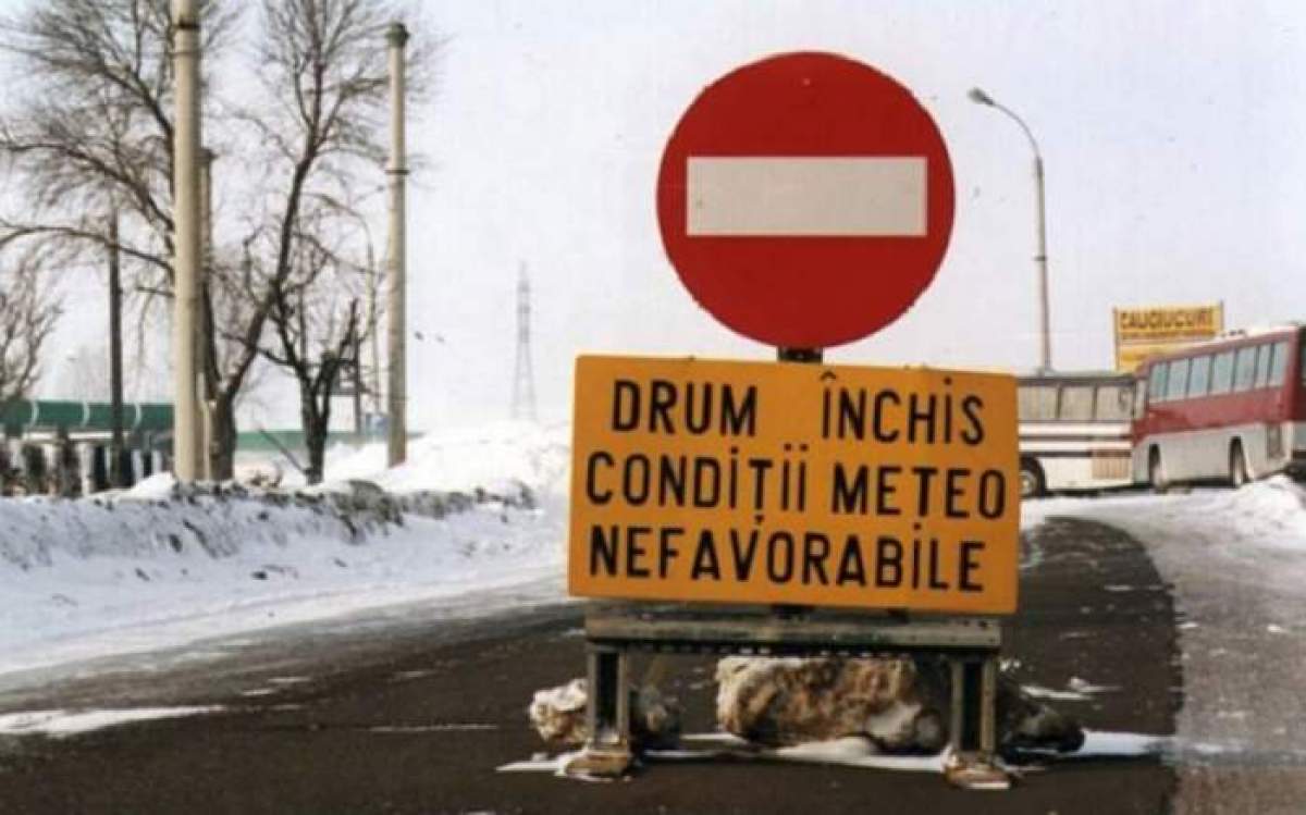 Ce drumuri s-au închis din cauza zăpezii, în România. Ninsorile și viscolul au blocat mai multe artere importante