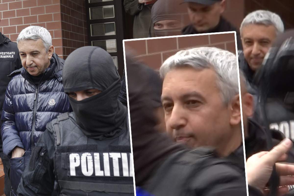 Primele imagini cu Dan Diaconescu săltat de mascați! Jurnalistul este dus la audieri, în Constanța / VIDEO
