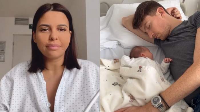 Andreea Popescu a fost externată din maternitate! Cum se simte proaspăta mămică: "Au fost complicații…” / FOTO