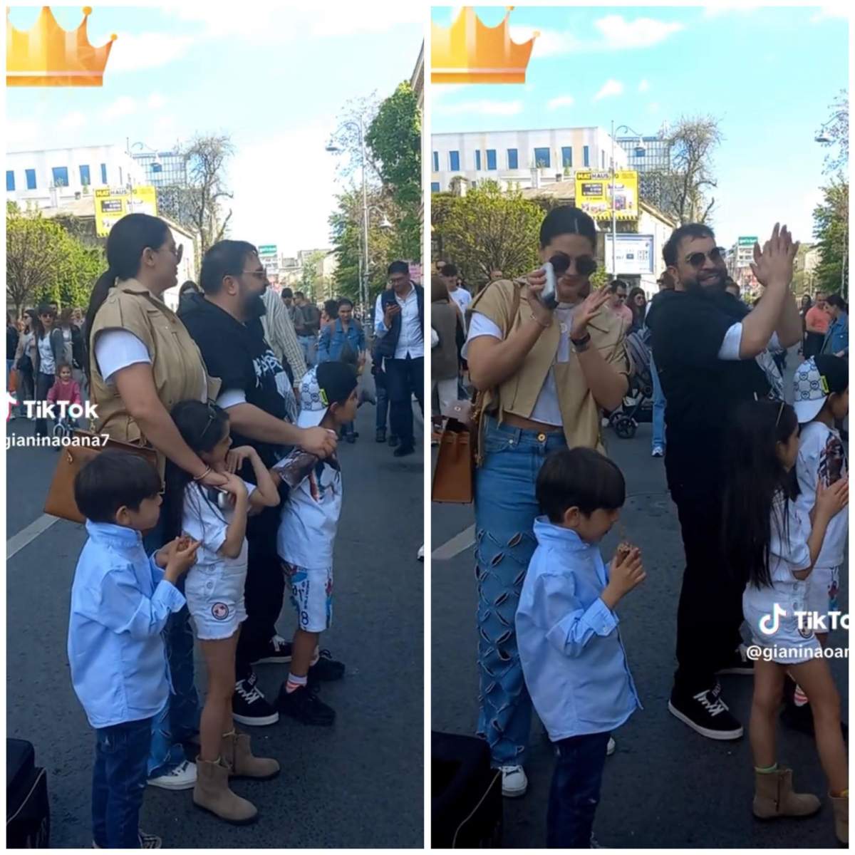 Florin Salam, Roxana Dobre și copiii Florin Salam, Roxana Dobre și copiii