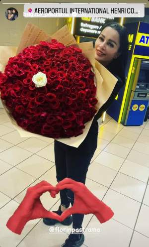 Brigitte Pastramă a revenit în România, după 5 luni în care a stat în Dubai! Ce surpriză romantică i-a făcut Florin la aeroport / VIDEO