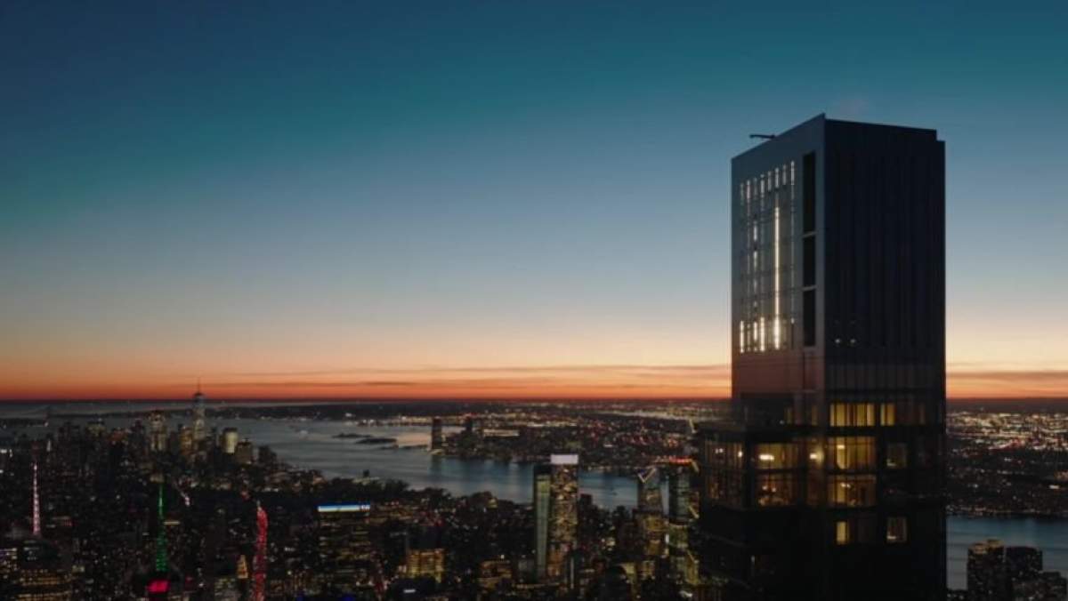 priveliște deasupra orașului New York din cel mai scump apartament
