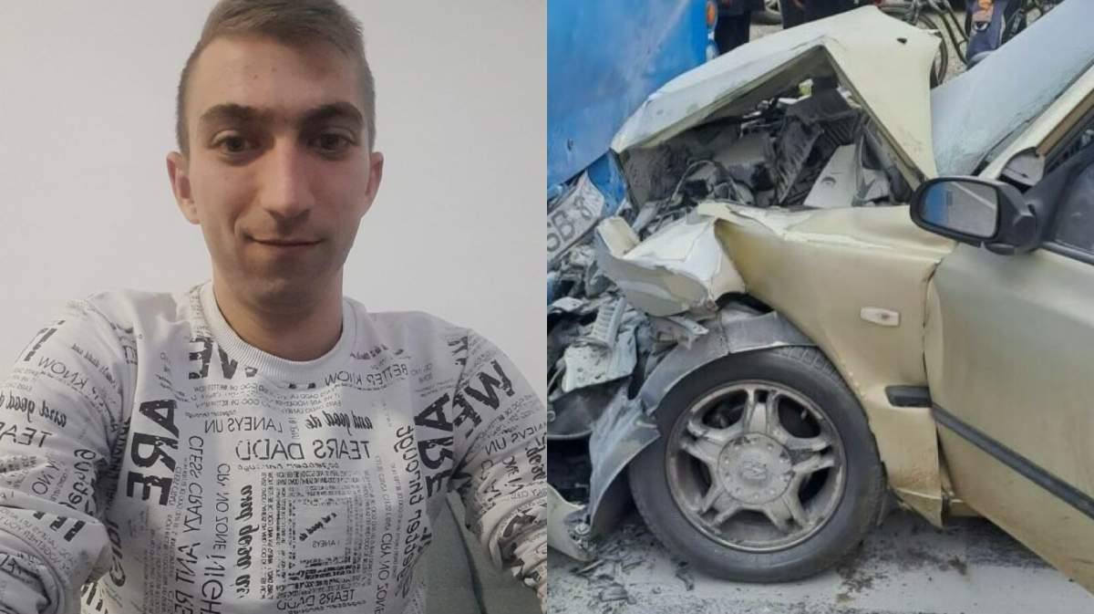 Cine este Cristi, tânărul de 24 de ani care a murit pe loc, după ce a intrat cu mașina într-un autobuz, în Sibiu / FOTO