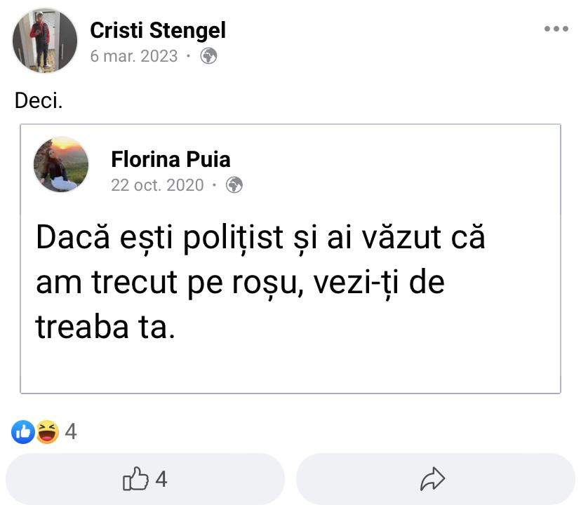 Ce mesaj bizar a postat Cristi, tânărul de 24 de ani din Sibiu, care a murit pe loc în urma accidentului: "Dacă ești polițist și vezi că…” / FOTO