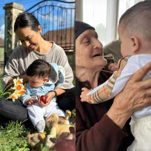Vlăduța Lupău, vizită emoționantă la bunica ei. Femeia l-a văzut pentru prima dată pe fiul ei, Iair / VIDEO