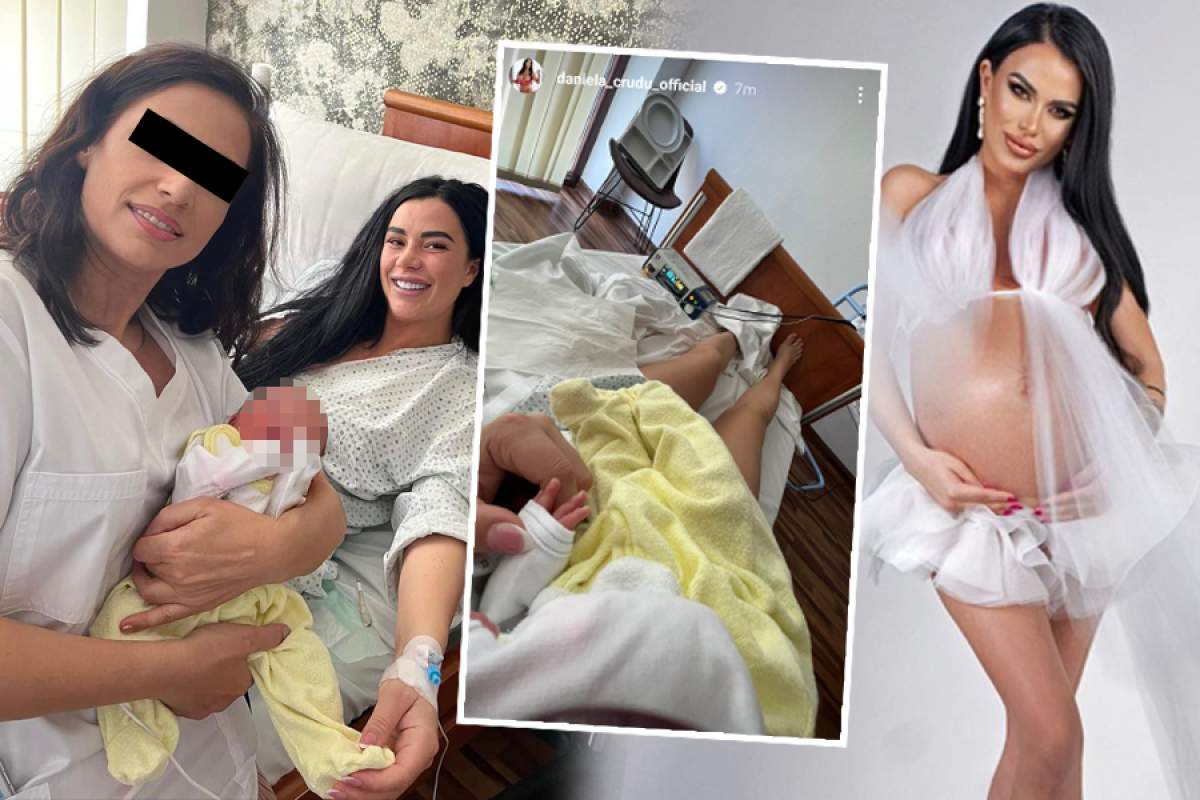 Daniela Crudu a născut! Fosta asistentă TV a devenit mămică pentru prima oară. Prima imagine cu bebelușul / FOTO