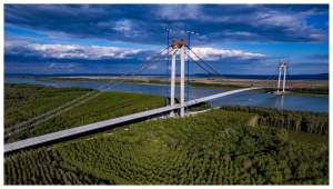 Podul peste Dunăre de la Brăila va fi inaugurat pe 27 iunie. Vestea a venit de la ministrul Transporturilor, Sorin Grindeanu
