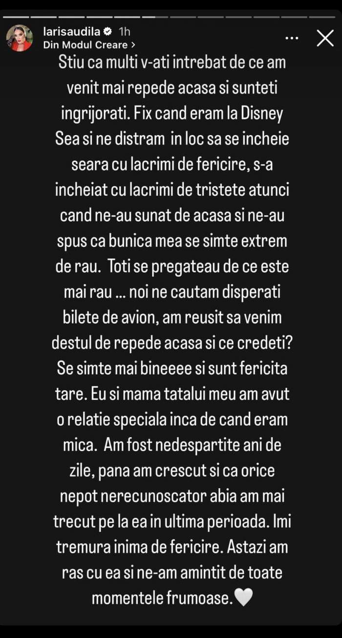 Motivul pentru care Larisa Udilă a fost nevoită să vină din vacanță mai repede. Ce veste a primit influencerița: „Știu că mulți v-ați întrebat...” / FOTO