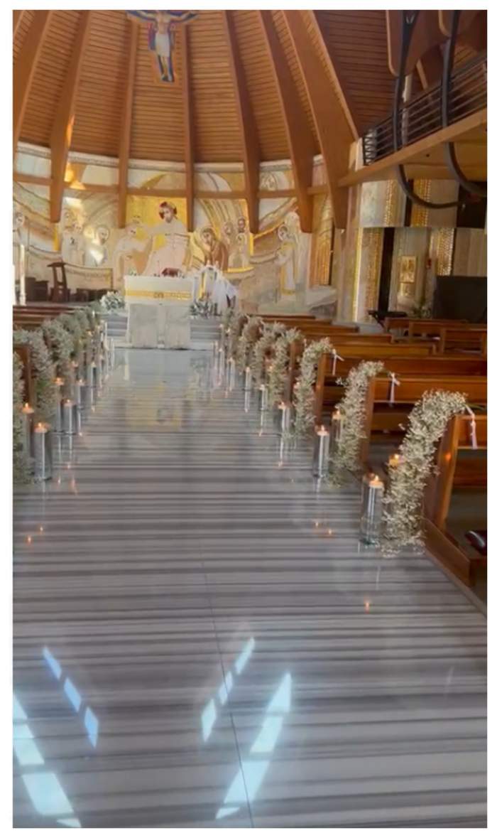 Primele imagini de la biserica unde se căsătorește Bella Santiago. Artista a cerut ajutorul experților pentru decorațiuni