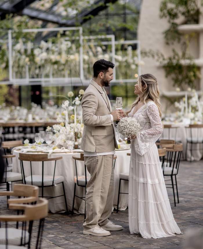 Gina Pistol în rochie de mireasă. Imaginile momentului de la nunta cu Smiley / FOTO