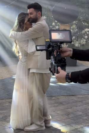 Gina Pistol în rochie de mireasă. Imaginile momentului de la nunta cu Smiley / FOTO