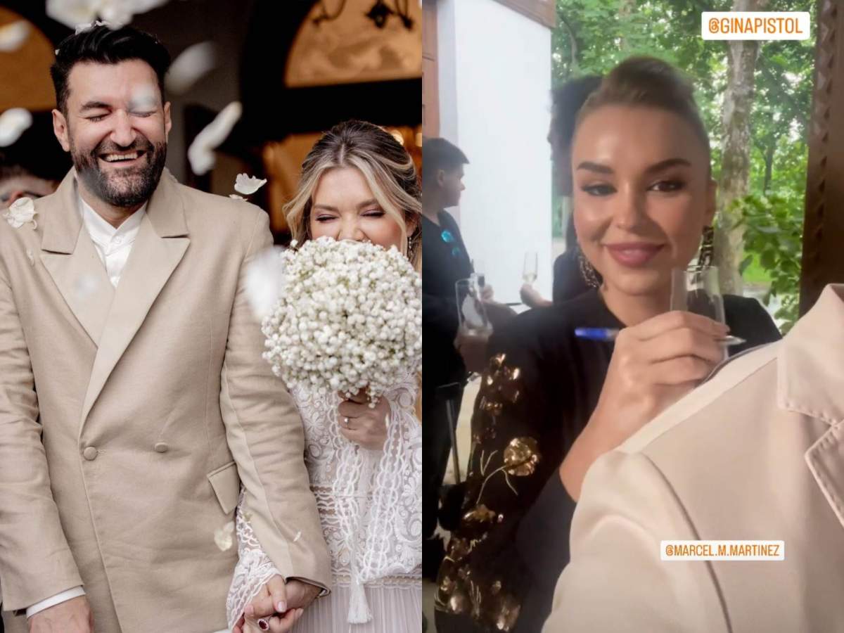 Diana Martinas a primit un lănțișor special cadou. Gina Pistol, Smiley și Diana Martinas la nuntă