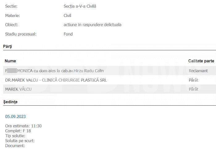„Esteticianul vedetelor”, târât în fața instanței de o fostă pacientă / Ce a dispus instanța!