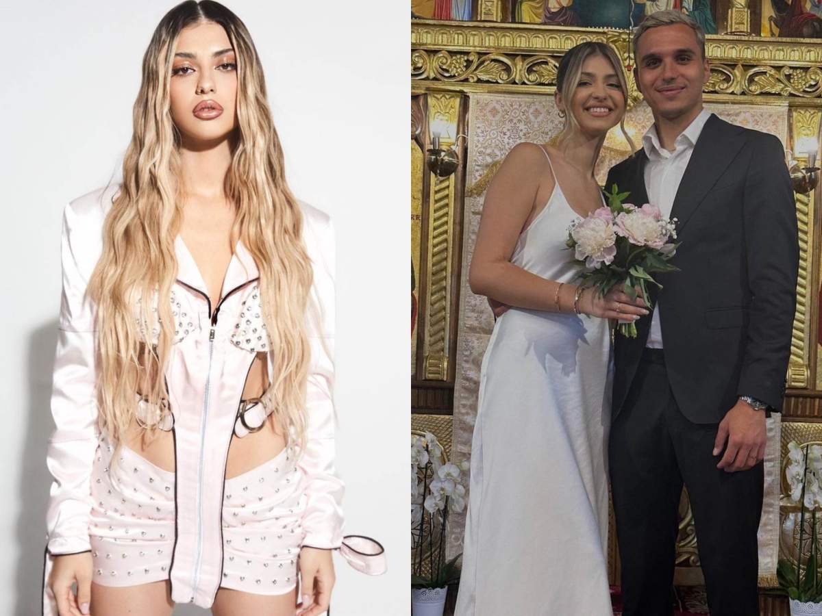 Irina Deaconescu a ales repede rochia de la cununie și nu s-a stresat. Irina Deaconescu și Cristi Manea la cununia religioasă.