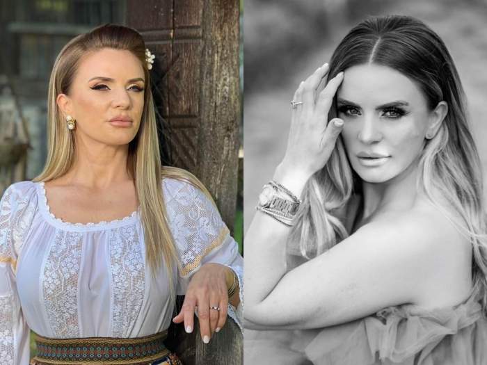 Marcela Fota în costum popular