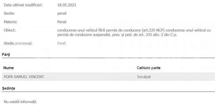 Fostul șef al executorilor judecătorești din România, prins la volan, fără permis / Ce au decis magistrații!