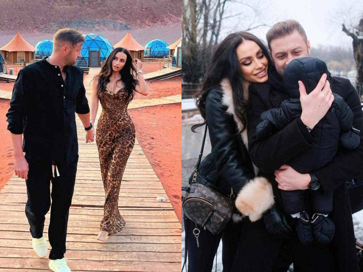 Cristi Pulhac și Raluca au plecat în Sardinia. Cristi Pulhac, Raluca și băiețelul lor.