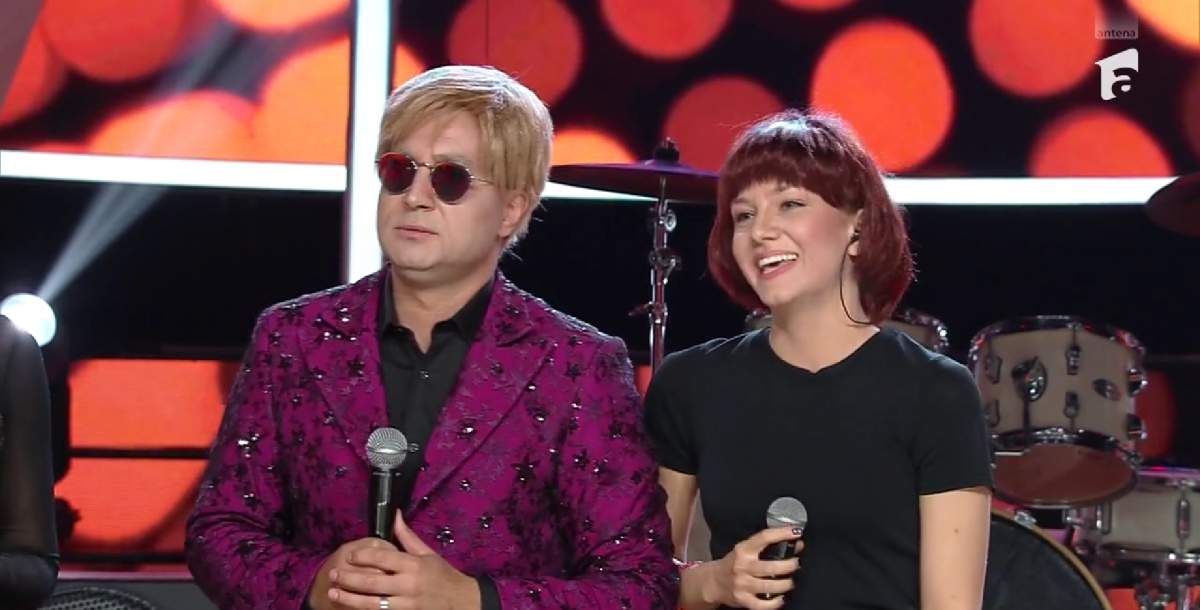 Codruța și Valentin Safira s-au transformat în Elton John și Kiki Dee la Te cunosc de undeva