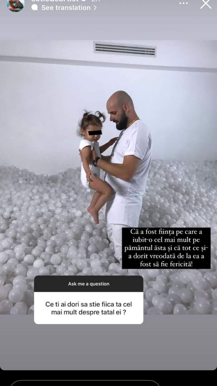 Ce și-ar dori Mădălina Crețan să știe fiica ei despre Nosfe. Soția regretatului artist a postat un mesaj emoționant: „A iubit-o cel mai mult” / FOTO