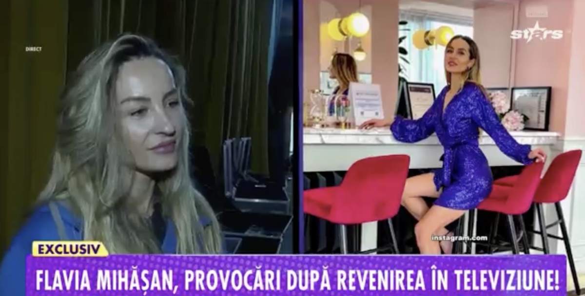 Flavia Mihășan, provocări după revenirea în televiziune. Dezvăluirile vedetei în exclusivitate pentru Antena Stars