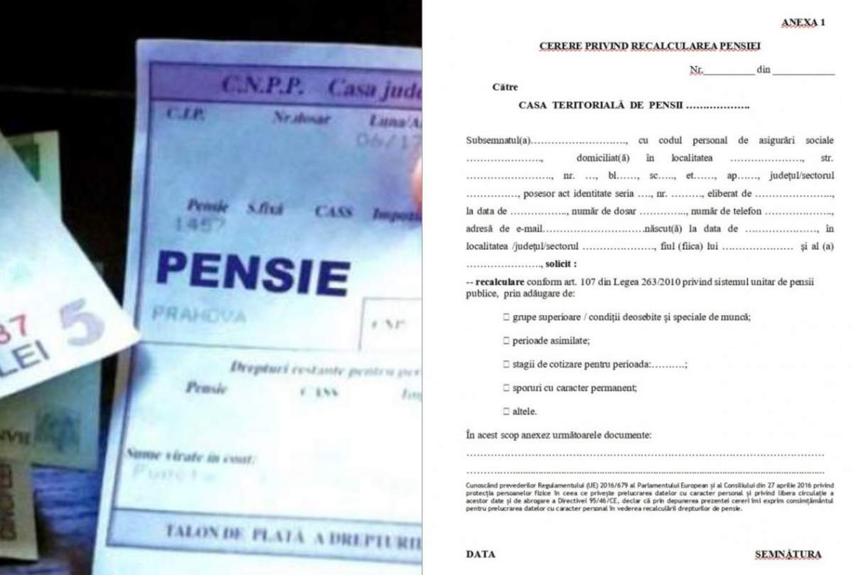 Ce documente sunt necesare pentru recalcularea pensiei în 2023! Lista actelor pe care trebuie să le depui