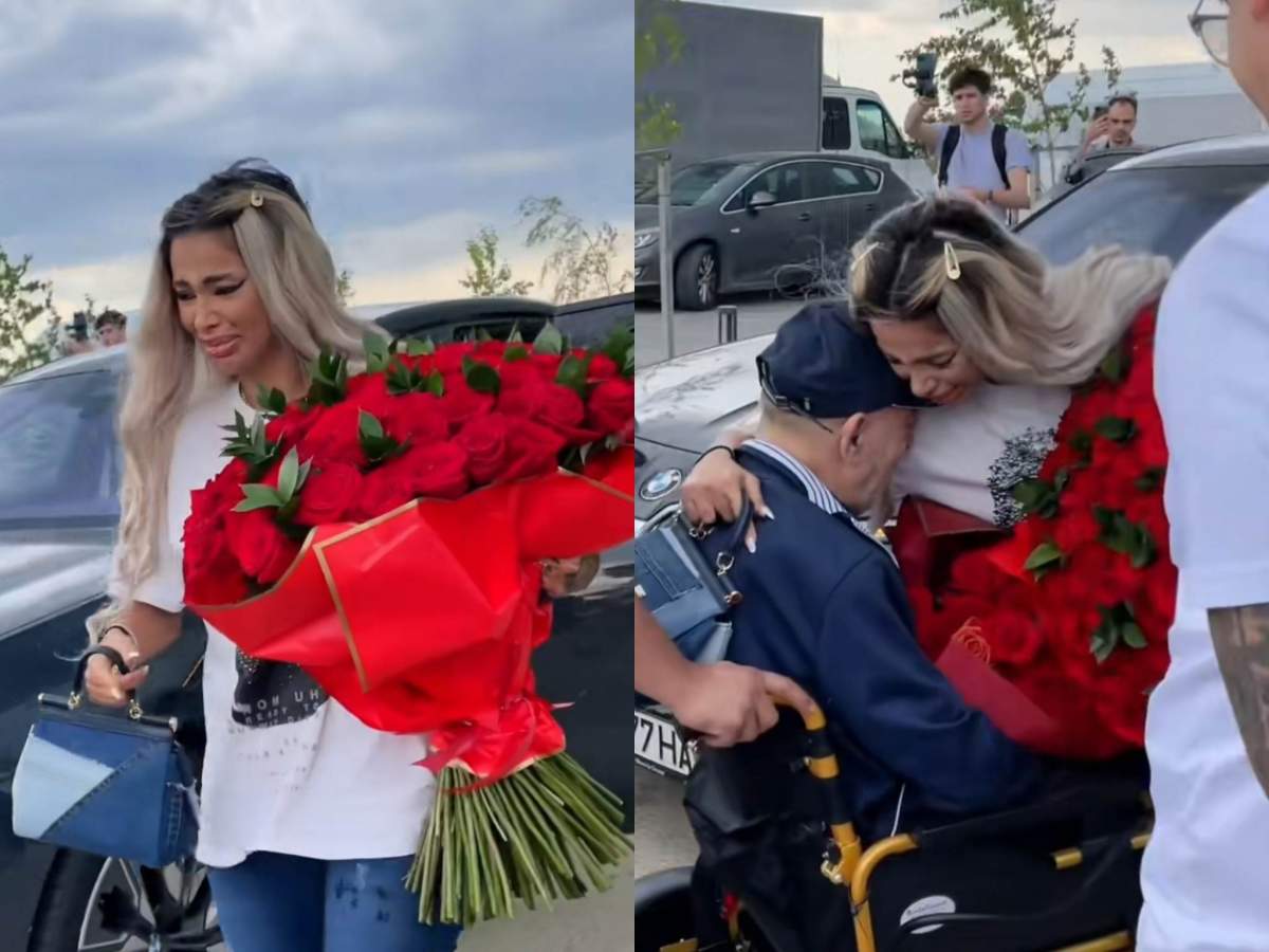 Tatăl Cristinei Pucean a rămas fără ambele picioare în urmă cu doi ani. Cristina Pucean și tatăl ei la ziua ei de naștere