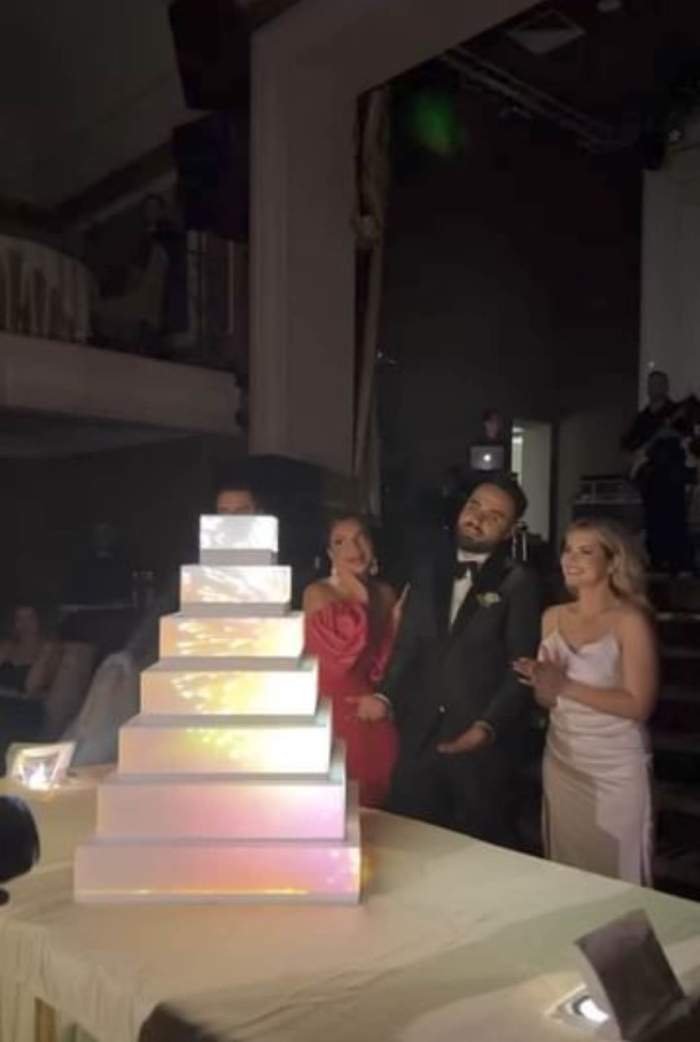 Imagini de senzație cu tortul de la nunta lui Emi de la Noaptea Târziu cu Mădălina! Cei doi au organizat un eveniment de proporții / VIDEO