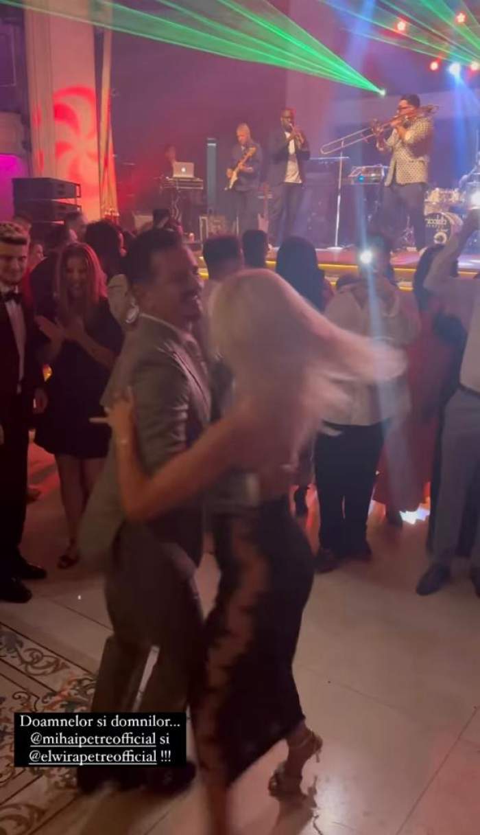 Mihai Petre și soția lui, Elwira, dans de senzație la nunta lui Emi de la Noaptea Târziu. Toți invitații și-au ațintit privirile asupra lor / FOTO