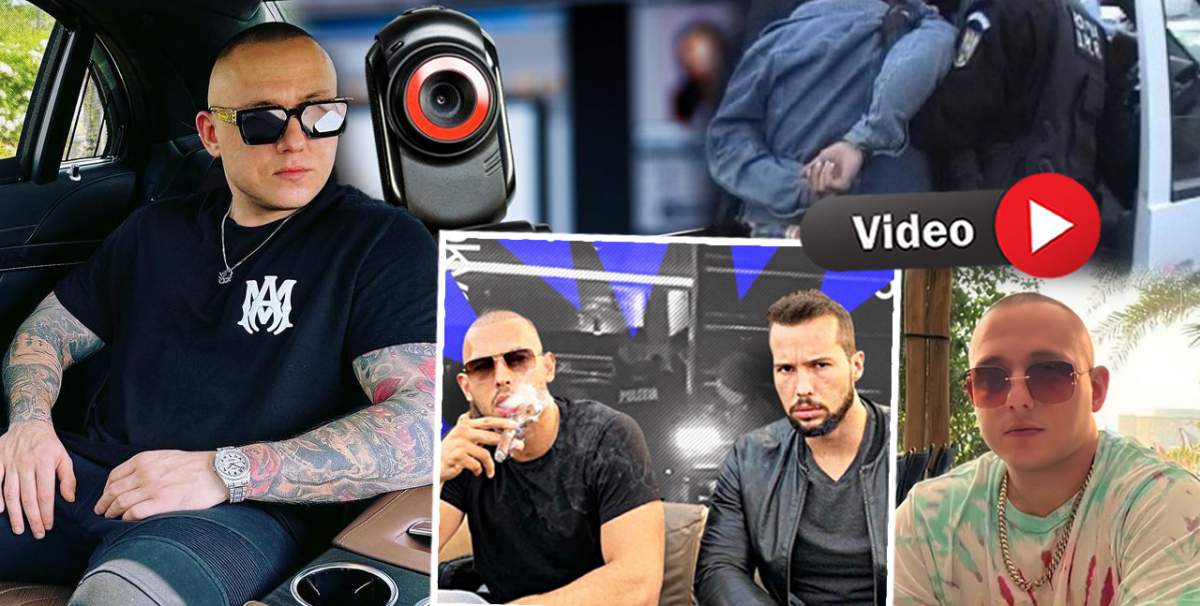 Vlad Obu a fost săltat de mascați! Prietenul fraților Tate, suspectat că a obligat fete să facă videochat / VIDEO