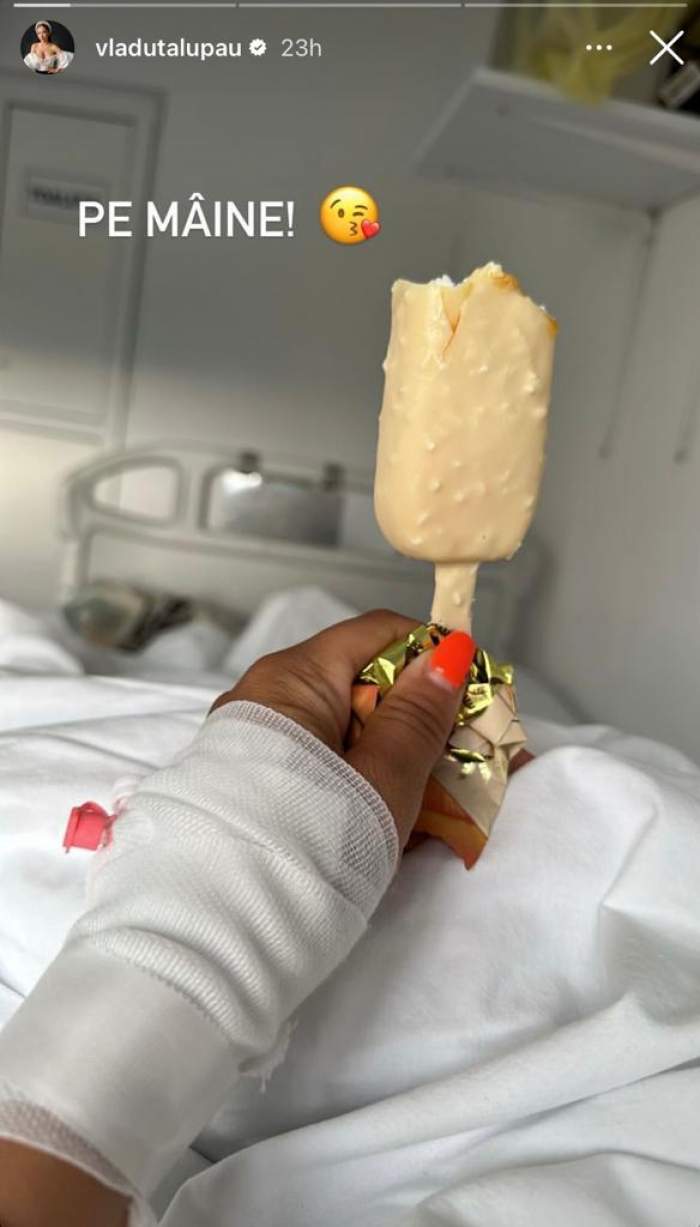 Vlăduța Lupău, cu perfuzia la mână! Cum se simte vedeta, după ce a ajuns pe patul de spital: "În câteva zile…” / FOTO