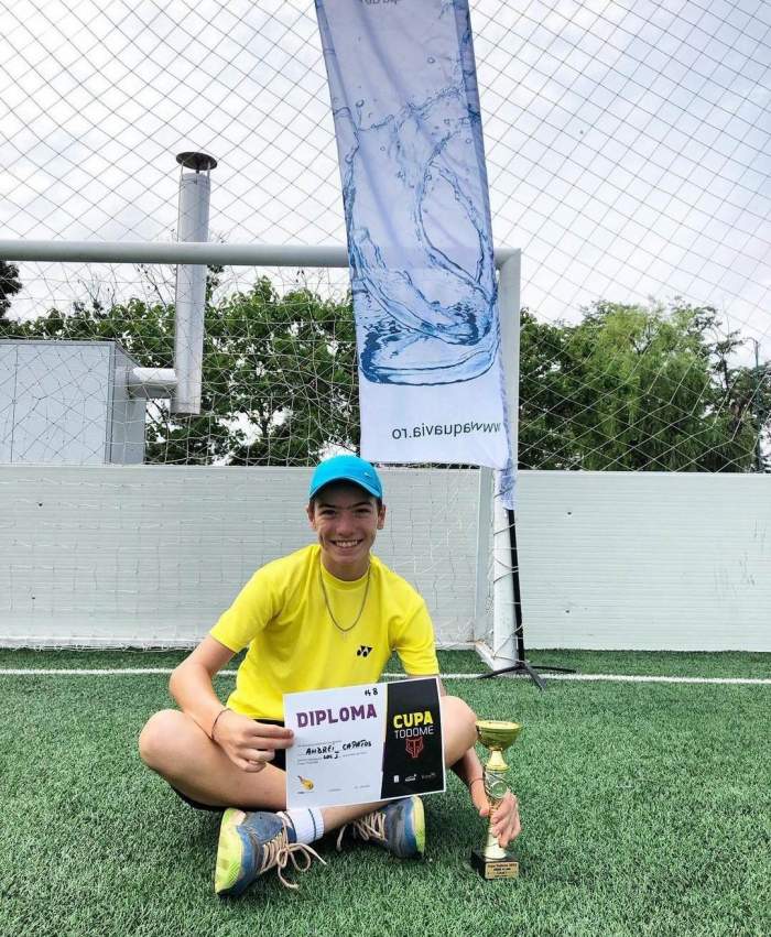 Andrei Capatos, fiul lui Dan Capatos, performanță incredibilă! Primul turneu la categoria U14, primul loc de cinste / FOTO