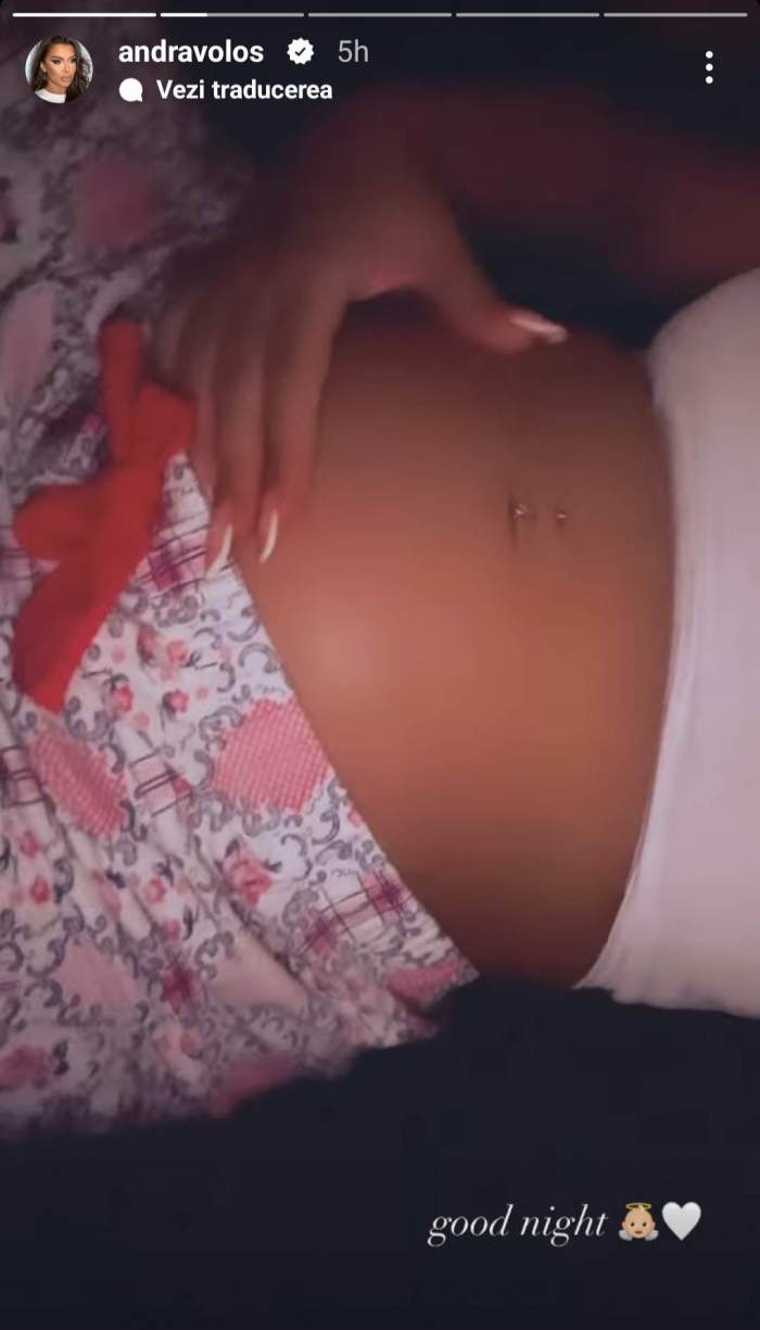 Andra Volos, imagini emoționante cu burtica de gravidă. Vedeta are emoții pentru aflarea sexului bebelușului: „Au mai rămas...” / VIDEO