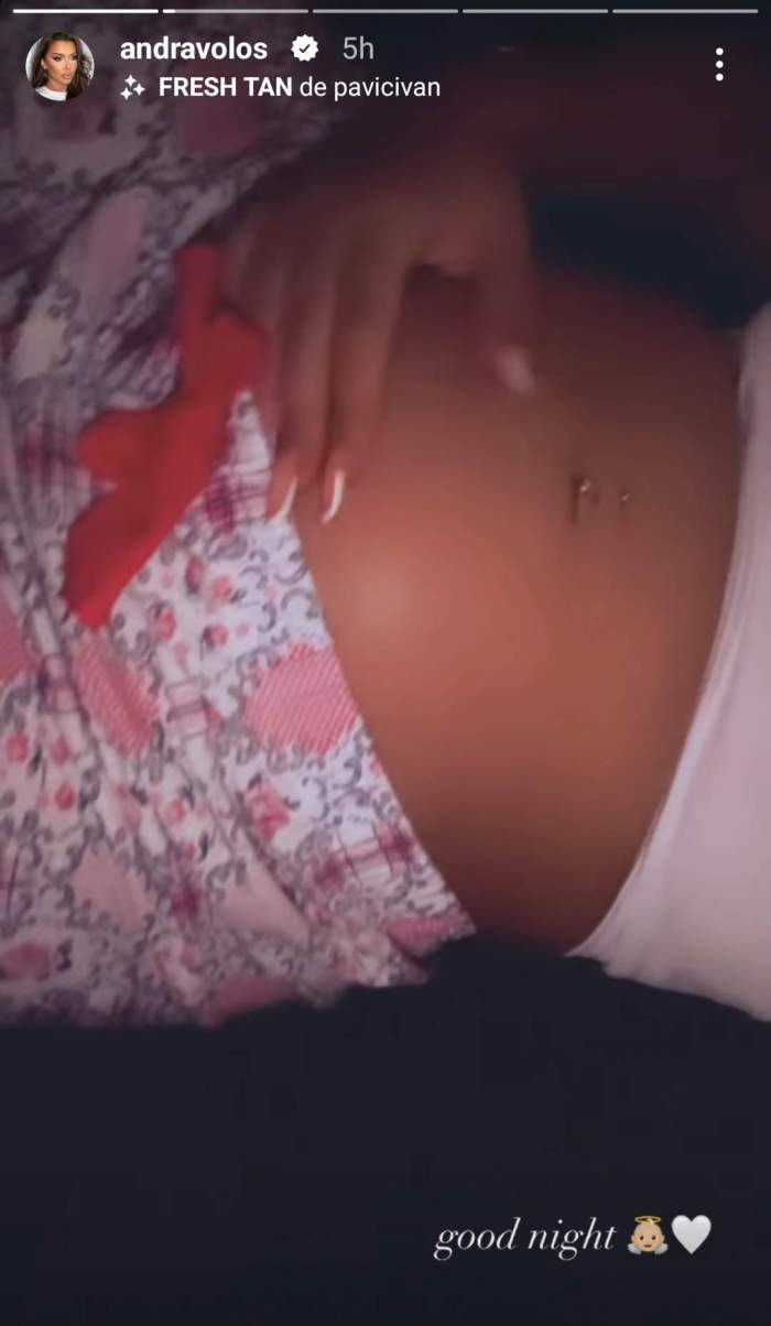 Andra Volos, imagini emoționante cu burtica de gravidă. Vedeta are emoții pentru aflarea sexului bebelușului: „Au mai rămas...” / VIDEO