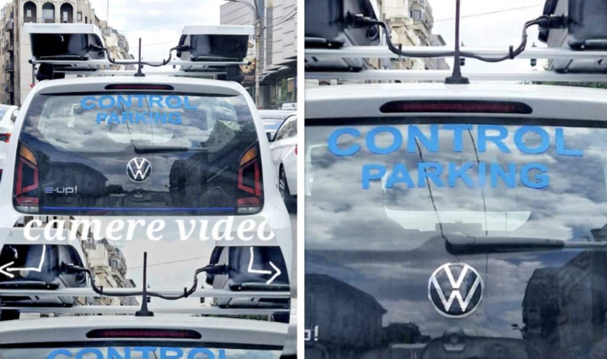 Maşină albă cu camere de la Control Parking Maşină albă cu camere de la Control Parking, surprinsă în trafic. Autoturismul se plimbă prin Bucureşti şi verifică şoferii dacă au plătit parcarea