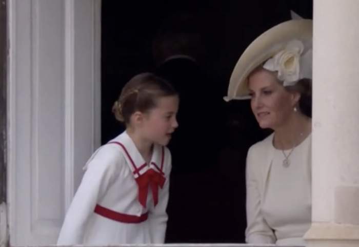 Momente tensionate în Familia Regală! Prințesa Charlotte a fost certată de mătușa ei, ducesa de Edinburgh, la Trooping the Color / FOTO
