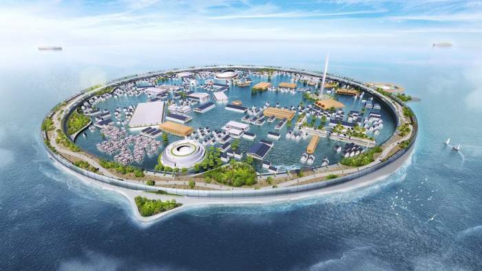 Orașul Dogen, orașul plutitor proiectat să plutească deasupra oricărei creșteri ale nivelului mării legate de schimbările climatice