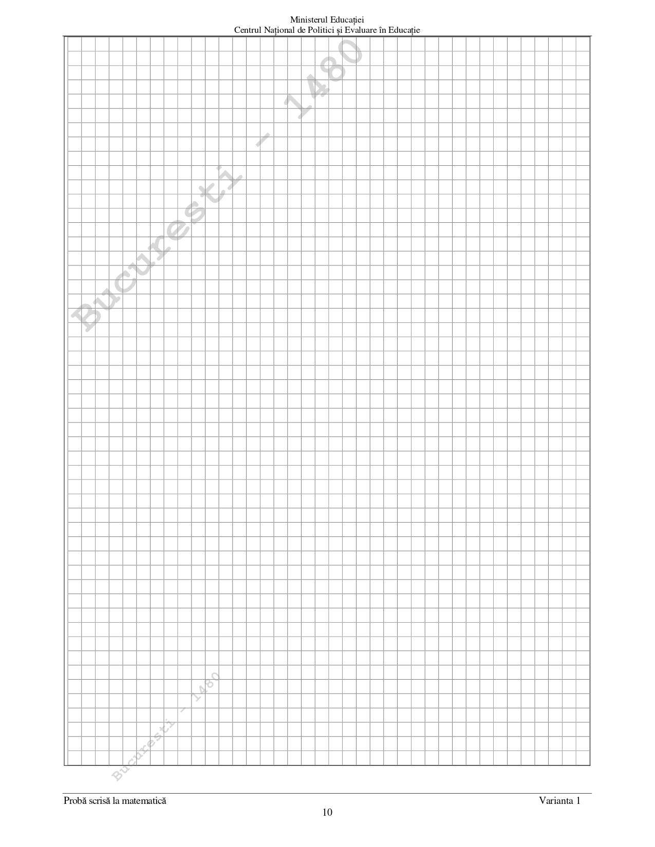 Subiecte Evaluare Națională la Matematică 2023. Ce a picat la examenul de capacitate din acest an / FOTO