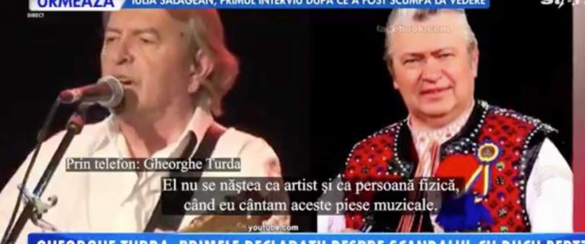 Gheorghe Turda, adevărul despre scandalul cu Ducu Bertzi. Ce acuzații îi aduce artistul: "El nu se năștea când eu cântam” / VIDEO