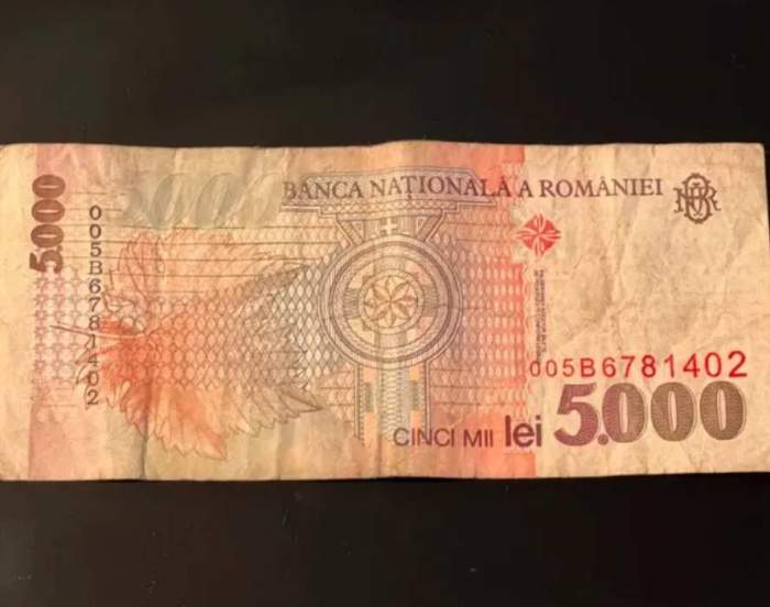 Bancnota care se vinde cu suma de 20.500 de lei pe OLX. Mulți colecționari o au în casă / FOTO