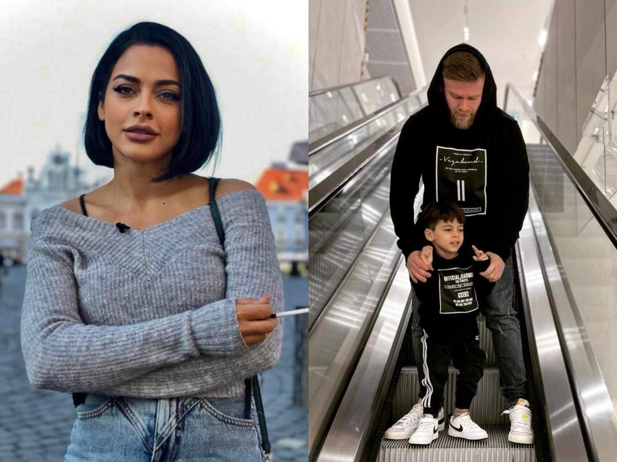 Răzvan Kovacs de joacă împreună cu Noah. Ema Oprișan, Răzvan Kovacs și Noah.
