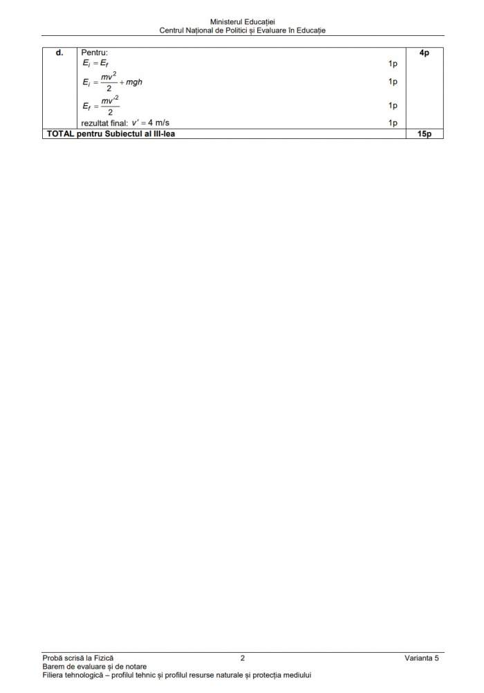 Bacalaureat 2023. Baremele de corectare pentru proba a treia au fost publicate / FOTO