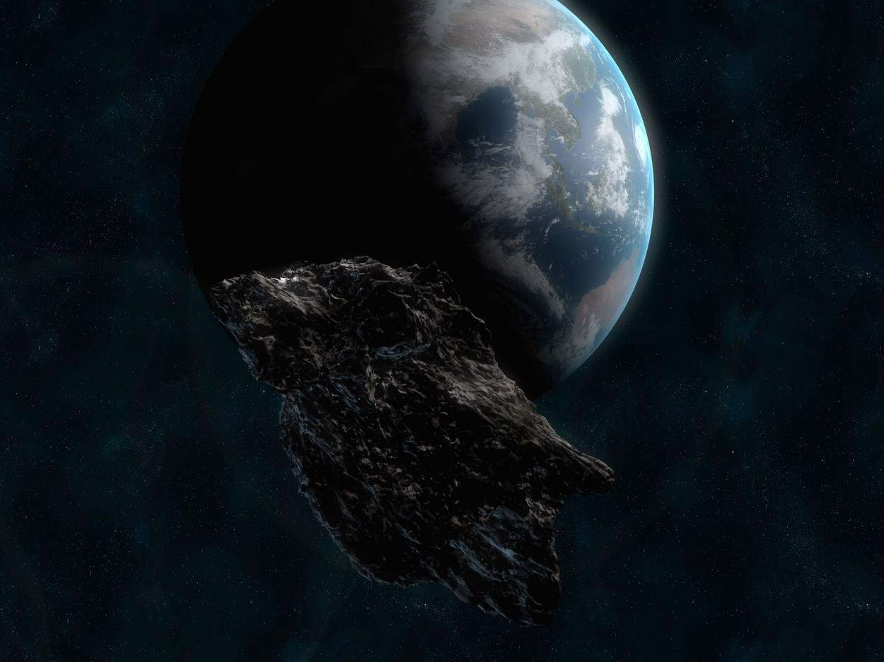 O bucată de asteroid se îndreaptă către Pământ