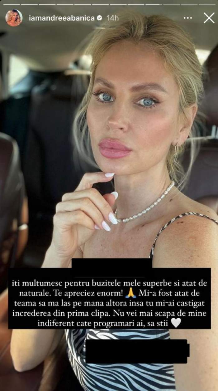 Cum arată Andreea Bănică, după ce și-a injectat buzele cu acid hialuronic. Imagini cu vedeta: "Mi-a fost atât de teamă” / FOTO