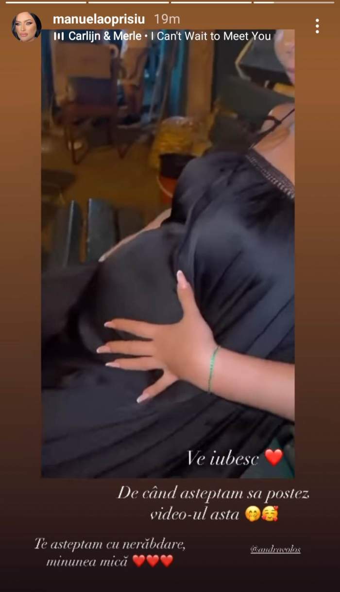 Andra Volos, primele imagini cu burtica de gravidă. Cum arată vedeta însărcinată în 3 luni / VIDEO