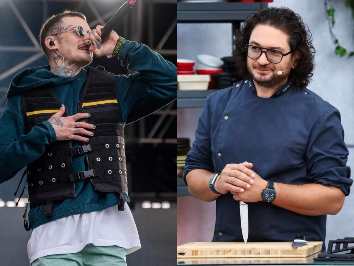 Florin Dumitrescu a cântat în piesa Chefi la cuțite. Radu Iustin Câmpeanu pe scenă și Florin Dumitrescu la Chefi la cuțite.