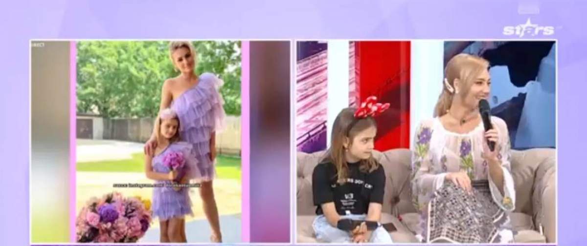 Emilia Dorobanțu și fiica ei la Antena Stars