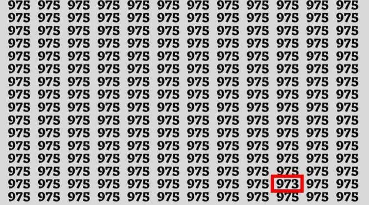 Test IQ! Ai ochi de vultur dacă reușești să vezi numărul 973 dintre 975 în doar 3 secunde / FOTO