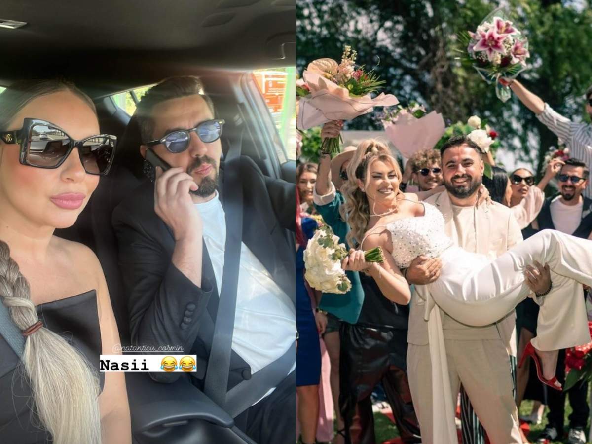 Nunta celor doi va avea loc duminică. Eliza și Cosmin Natanticu, Emi de la Noaptea Târziu și Mădălina la nunta lor.